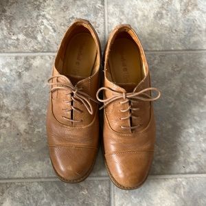 TIMBERLAND WOMEN'S BECKWITH LEATHER LACE UP OXFORD SHOES SZ 7 1.5”Heel